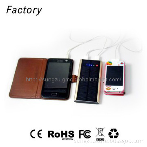 solar mobile charger with dual usb ports for Android system products
